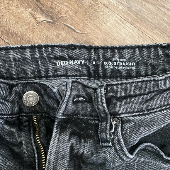 Old Navy black denim - Picture 2 of 3